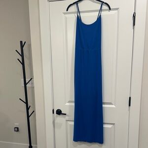 White House Black Market Vibrant Blue Maxi Dress
